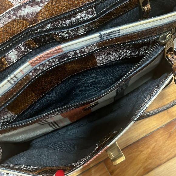 Proenza Schouler PS1 Medium Striped Canvas Leather Bag - Picture 8 of 12